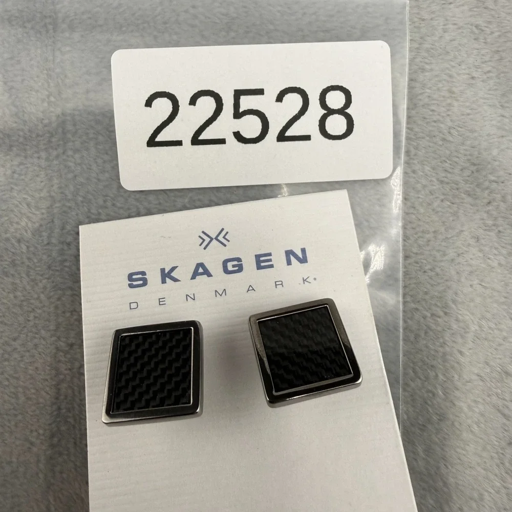 Vintage‎ Skagen Cufflinks Silver Tone